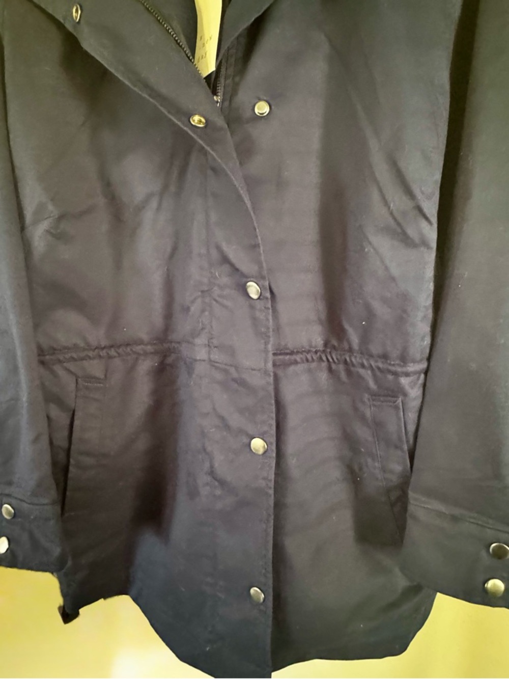 a new day Navy Drawstring-Waist Trench Jacket - Women - Picture 5 of 9